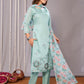 Rajwada Sea Blue Silk Blend Embroidered Stiched Kurta Set For Women