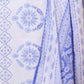 Rajwada White & Blue Viscose Printed Stiched Kurta Set For Women