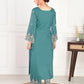 Rajwada Teal Green Silk Blend Embroidered Stiched Kurta Set For Women