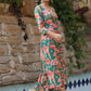 Rajwada Green Viscose Printed Stiched Kurta Set For Women