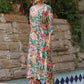 Rajwada Green Viscose Printed Stiched Kurta Set For Women
