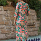 Rajwada Green Viscose Printed Stiched Kurta Set For Women