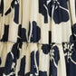 Rajwada White & Blue Cotton Blend Digital Printed Stitched Gown For Women