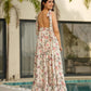 Rajwada White Cotton Blend Digital Floral Printed Stitched Gown For Women