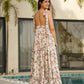 Rajwada White Cotton Blend Digital Floral Printed Stitched Gown For Women