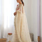 Rajwada Off White Organza Embroidered Saree For Women