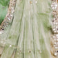 Rajwada Light Green Chiffon Embroidered Saree For Women