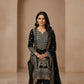 Rajwada Black Georgette Embroidered Semi Stithed Kurta Set For Women