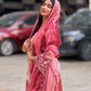Rajwada Pink Cotton Embroidered Stitched Kurta Set For Women