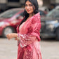 Rajwada Pink Cotton Embroidered Stitched Kurta Set For Women