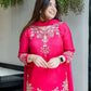 Rajwada Pink Silk Embroidered Stitched Kurta Set For Women