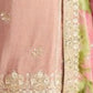 Rajwada Dusty Pink Silk Embroidered Stitched Kurta Set For Women