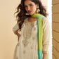 Rajwada Off White Silk Embroidered Stitched Kurta Set For Women