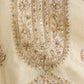 Rajwada Off White Silk Embroidered Stitched Kurta Set For Women