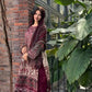 Rajwada Deep Maroon Silk Embroidered Stitched Kurta Set For Women