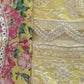 Rajwada Yellow Cotton Embroidered Semi Stitched Kurta Set For Women
