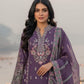 Rajwada Purple Organza Embroidered Semi Stitched Kurta Set For Women