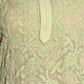 Rajwada Women Light Green Georgette Chikankari Beads Embroidered Stitched Kurta