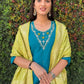 Rajwada Blue Silk Blend Embroidered Kurta Set For Women