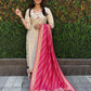 Rajwada Cream Silk Blend Embroidered Kurta Set For Women