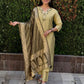 Rajwada Light Olive Green Silk Blend Embroidered Kurta Set For Women