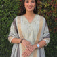 Rajwada Light Pastel Green Silk Blend Embroidered Kurta Set For Women