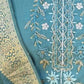 Rajwada Teal Green Silk Blend Embroidered Kurta Set For Women