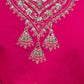 Rajwada Dark Pink Silk Blend Embroidered Kurta Set For Women