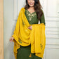 Rajwada Green Silk Blend Embroidered Kurta Set For Women