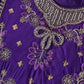 Rajwada Violet Silk Blend Embroidered Kurta Set For Women