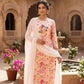Rajwada Peach Silk Blend Embroidered Kurta Set For Women