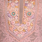 Rajwada Women Pink Georgette Chikankari Mukaish Work Embroidered Stitched Kurta With Dupatta