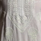 Rajwada Women Light Green Cotton Viscose Chikankari Embroidered Stitched Kurta
