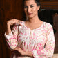 Rajwada Women Multicolor Cotton Printed Chikankari Embroidered Stitched Kurta