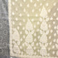 Rajwada Women Green Chequered Voile Chikankari Embroidered Saree With Unstitched Blouse