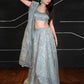 Rajwada - Grey Sequins Lehenga Choli Set