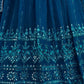 Rajwada Women Blue Designer Georgette Semi Stitched Lehenga With  Unstitched Blouse