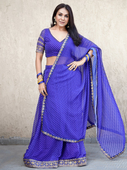 Rajwada Women Designer Purple Semi Stitched Lehenga With Qunstitched Blouse