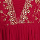 Rajwada Dark Pink Georgette Embellished Gown For Women