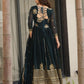 Rajwada Dark Teal Green Georgette Embroidered Gown For Women