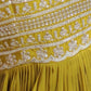Rajwada Olive Mustard Georgette Embellished Gown For Women