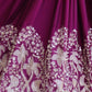 Rajwada Deep Magenta Silk Blend Embroidered Gown For Women