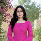 Rajwada Pink Cotton Solid Stitched Kurta Set For Women