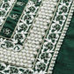 Rajwada Women Bottle Green Poly Cotton Embroidered Stitched Kurta With Trouser & Dupatta