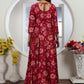 Rajwada Maroon Rayon Printed Kurti For Women