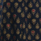 Rajwada Navy Blue Cotton Blend Printed Kurti For Women