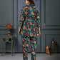 Rajwada Blue Cotton Blend Printed Co Ord Set For Women
