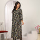 Rajwada Black Cotton Blend Printed Kurta Set For Women