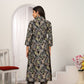 Rajwada Black Cotton Blend Printed Kurta Set For Women