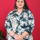 Rajwada Off White And Navy Blue Cotton Blend Printed Kurta Set For Women